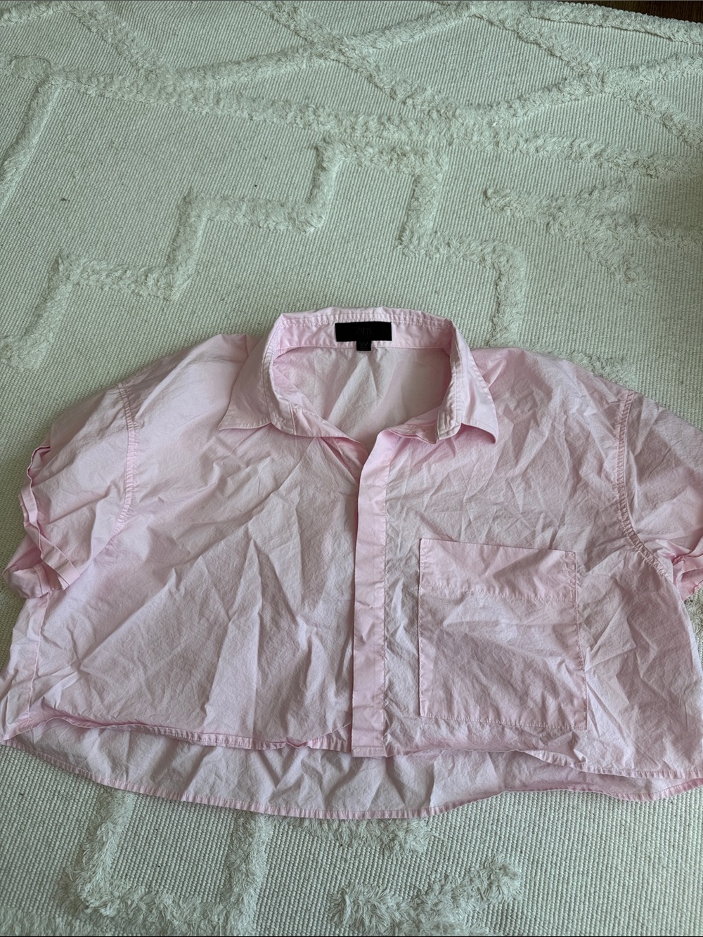 Zara Pale Pink Lightweight Shirt